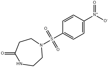 1-({4-nitrophenyl}sulfonyl)-1,4-diazepan-5-one 구조식 이미지