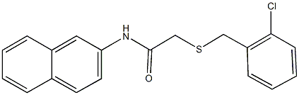 2-[(2-chlorobenzyl)sulfanyl]-N-(2-naphthyl)acetamide Structure