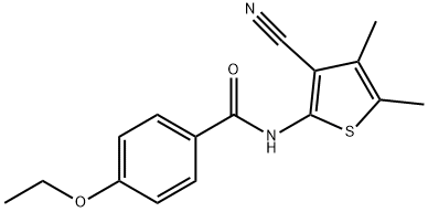 N-(3-cyano-4,5-dimethyl-2-thienyl)-4-ethoxybenzamide Structure