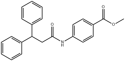 methyl 4-[(3,3-diphenylpropanoyl)amino]benzoate Structure