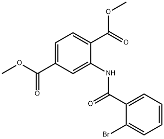 dimethyl 2-[(2-bromobenzoyl)amino]terephthalate 구조식 이미지