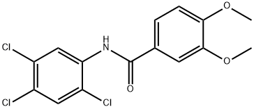 3,4-dimethoxy-N-(2,4,5-trichlorophenyl)benzamide 구조식 이미지
