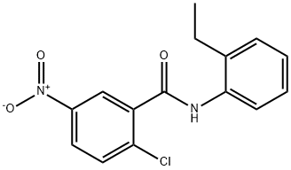 2-chloro-N-(2-ethylphenyl)-5-nitrobenzamide 구조식 이미지