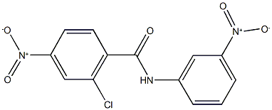 2-chloro-4-nitro-N-{3-nitrophenyl}benzamide Structure