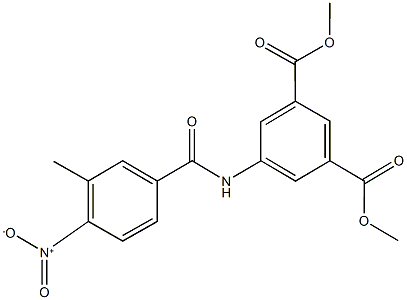 dimethyl 5-({4-nitro-3-methylbenzoyl}amino)isophthalate Structure