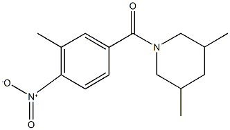 1-{4-nitro-3-methylbenzoyl}-3,5-dimethylpiperidine 구조식 이미지