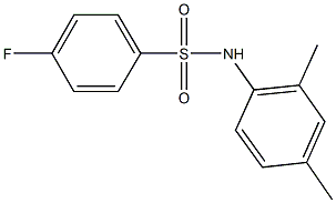 N-(2,4-dimethylphenyl)-4-fluorobenzenesulfonamide 구조식 이미지