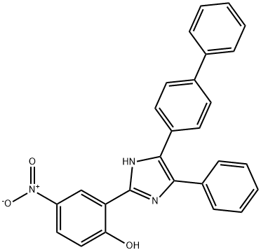 2-(4-[1,1'-biphenyl]-4-yl-5-phenyl-1H-imidazol-2-yl)-4-nitrophenol Structure