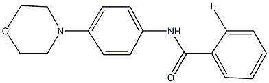 2-iodo-N-(4-morpholin-4-ylphenyl)benzamide 구조식 이미지