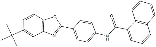 N-[4-(5-tert-butyl-1,3-benzoxazol-2-yl)phenyl]-1-naphthamide Structure