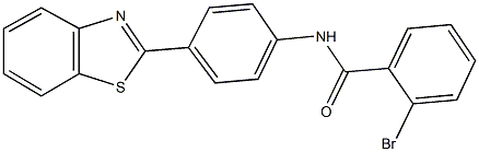 N-[4-(1,3-benzothiazol-2-yl)phenyl]-2-bromobenzamide 구조식 이미지