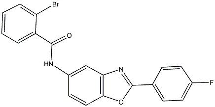 2-bromo-N-[2-(4-fluorophenyl)-1,3-benzoxazol-5-yl]benzamide Structure