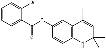 2,2,4-trimethyl-1,2-dihydro-6-quinolinyl 2-bromobenzoate Structure