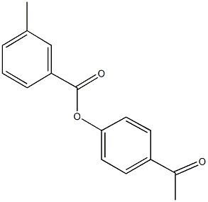 4-acetylphenyl 3-methylbenzoate 구조식 이미지