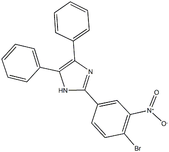 2-{4-bromo-3-nitrophenyl}-4,5-diphenyl-1H-imidazole 구조식 이미지