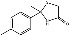 2-methyl-2-(4-methylphenyl)-1,3-thiazolidin-4-one 구조식 이미지