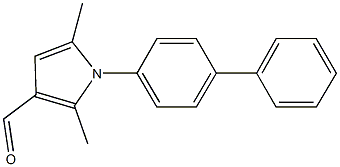 1-[1,1'-biphenyl]-4-yl-2,5-dimethyl-1H-pyrrole-3-carbaldehyde Structure