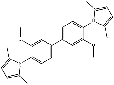 1-[4'-(2,5-dimethyl-1H-pyrrol-1-yl)-3,3'-dimethoxy[1,1'-biphenyl]-4-yl]-2,5-dimethyl-1H-pyrrole Structure