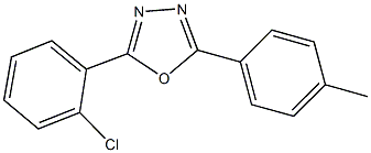 2-(2-chlorophenyl)-5-(4-methylphenyl)-1,3,4-oxadiazole Structure