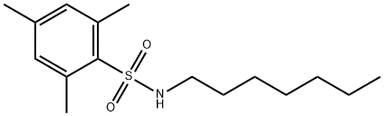 N-heptyl-2,4,6-trimethylbenzenesulfonamide 구조식 이미지