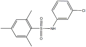 N-(3-chlorophenyl)-2,4,6-trimethylbenzenesulfonamide Structure