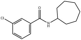 3-chloro-N-cycloheptylbenzamide Structure