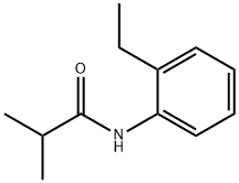 N-(2-ethylphenyl)-2-methylpropanamide 구조식 이미지