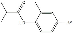 N-(4-bromo-2-methylphenyl)-2-methylpropanamide 구조식 이미지