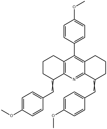 4,5-bis(4-methoxybenzylidene)-9-(4-methoxyphenyl)-1,2,3,4,5,6,7,8-octahydroacridine Structure