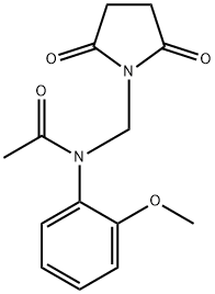 N-[(2,5-dioxo-1-pyrrolidinyl)methyl]-N-(2-methoxyphenyl)acetamide Structure