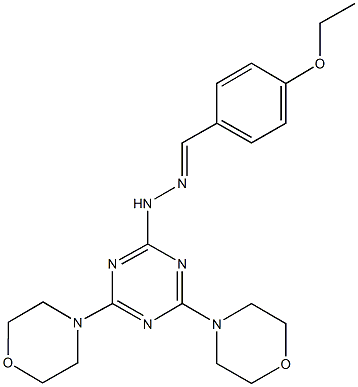 4-ethoxybenzaldehyde [4,6-di(4-morpholinyl)-1,3,5-triazin-2-yl]hydrazone 구조식 이미지