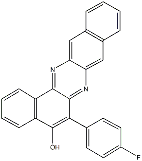 6-(4-fluorophenyl)dibenzo[a,i]phenazin-5-ol Structure