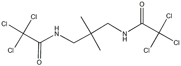 2,2,2-trichloro-N-{2,2-dimethyl-3-[(trichloroacetyl)amino]propyl}acetamide Structure