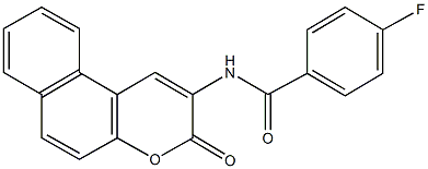 4-fluoro-N-(3-oxo-3H-benzo[f]chromen-2-yl)benzamide Structure