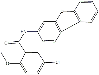 5-chloro-N-dibenzo[b,d]furan-3-yl-2-methoxybenzamide Structure