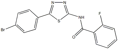 N-[5-(4-bromophenyl)-1,3,4-thiadiazol-2-yl]-2-fluorobenzamide Structure