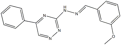 3-methoxybenzaldehyde (5-phenyl-1,2,4-triazin-3-yl)hydrazone 구조식 이미지