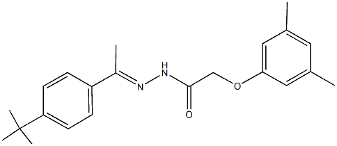 N'-[1-(4-tert-butylphenyl)ethylidene]-2-(3,5-dimethylphenoxy)acetohydrazide Structure