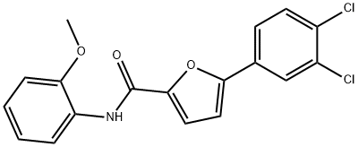 5-(3,4-dichlorophenyl)-N-(2-methoxyphenyl)-2-furamide Structure