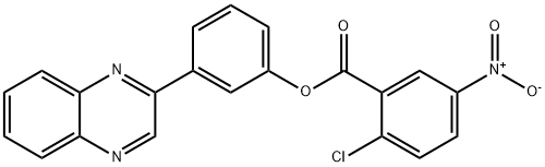 3-(2-quinoxalinyl)phenyl 2-chloro-5-nitrobenzoate 구조식 이미지