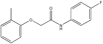 N-(4-fluorophenyl)-2-(2-methylphenoxy)acetamide 구조식 이미지