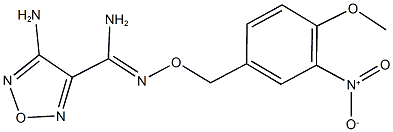 4-amino-N'-({3-nitro-4-methoxybenzyl}oxy)-1,2,5-oxadiazole-3-carboximidamide Structure