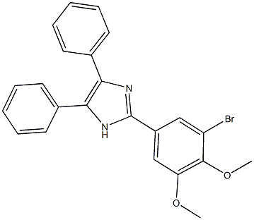 2-(3-bromo-4,5-dimethoxyphenyl)-4,5-diphenyl-1H-imidazole Structure