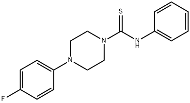 4-(4-fluorophenyl)-N-phenyl-1-piperazinecarbothioamide 구조식 이미지