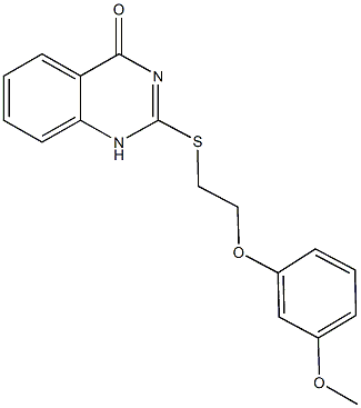 2-{[2-(3-methoxyphenoxy)ethyl]sulfanyl}-4(1H)-quinazolinone Structure