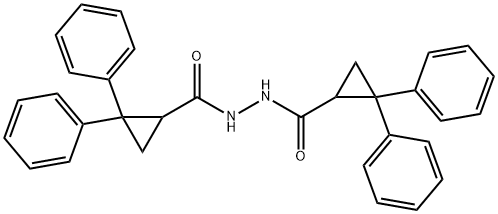 N'-[(2,2-diphenylcyclopropyl)carbonyl]-2,2-diphenylcyclopropanecarbohydrazide Structure