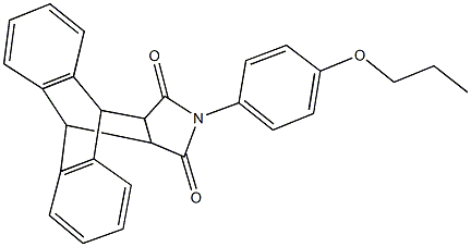 17-(4-propoxyphenyl)-17-azapentacyclo[6.6.5.0~2,7~.0~9,14~.0~15,19~]nonadeca-2,4,6,9,11,13-hexaene-16,18-dione 구조식 이미지