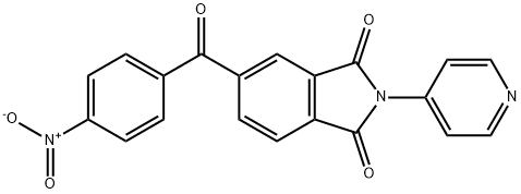 5-{4-nitrobenzoyl}-2-(4-pyridinyl)-1H-isoindole-1,3(2H)-dione Structure