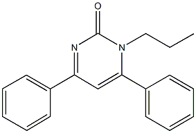4,6-diphenyl-1-propyl-2(1H)-pyrimidinone 구조식 이미지