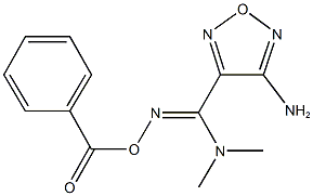 4-amino-N'-(benzoyloxy)-N,N-dimethyl-1,2,5-oxadiazole-3-carboximidamide Structure